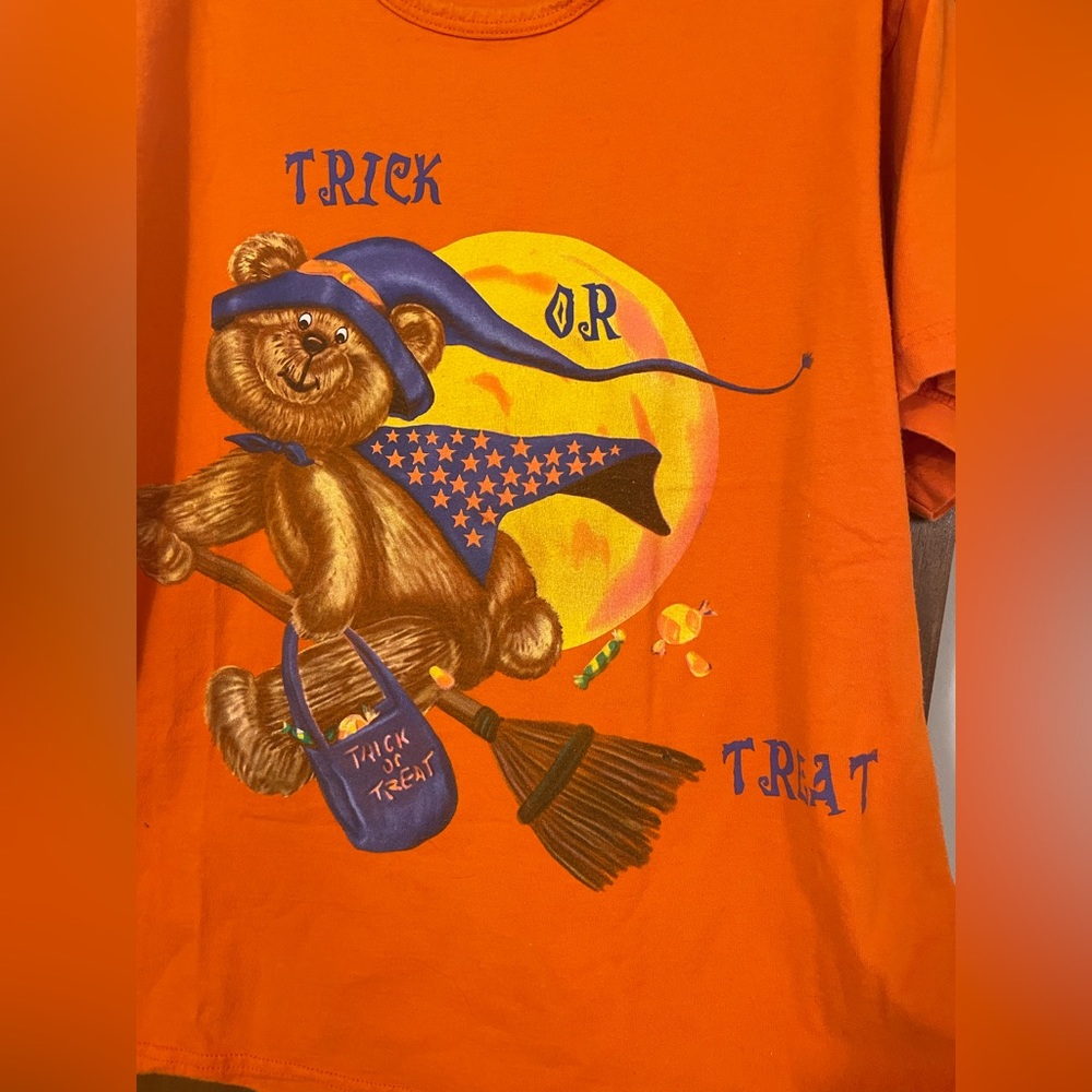 Womens Halloween 🎃 T-shirt- Orange Size 18-20 🎃 So Cute!!